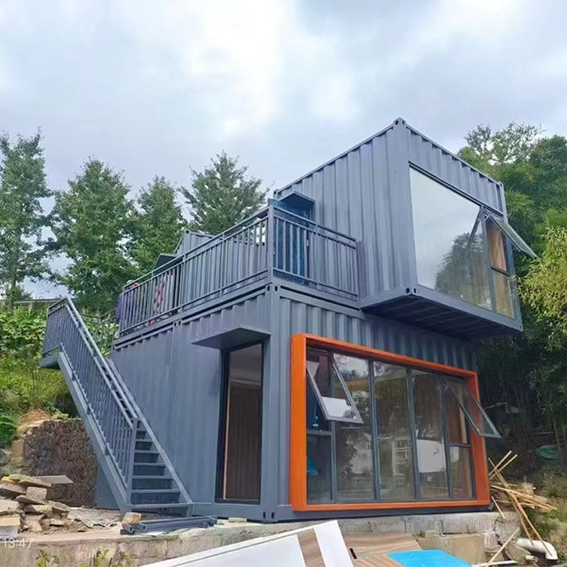 Mobile Homes Prefabricated 2-story Container House Modern Modular Detachable Container House Price Luxury Hotel Bedroom Villa